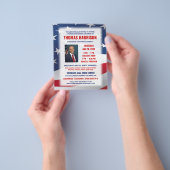 政治運動の資金集めディナー（写真） チラシ (手)