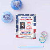 政治運動の資金集めディナー（写真） チラシ (シングル)