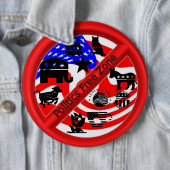 政治運動の防水加工剤ボタン 缶バッジ (インサイチュ)