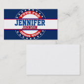 政治運動テンプレート 名刺 (正面/裏面)