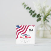 政治運動パーソナライズされたの名刺 スクエア名刺 (スタンド正面)