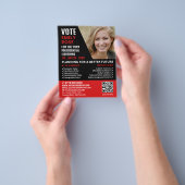 政治運動モダン家をスタイル広告する チラシ (手)