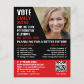 政治運動モダン家をスタイル広告する チラシ (正面)