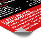 政治運動モダン家をスタイル広告する ポスター (角)