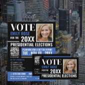 政治運動家をスタイル設定する 名刺