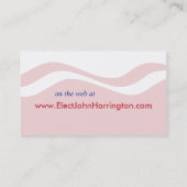 政治運動 – 市議会の名刺 名刺 (裏面)