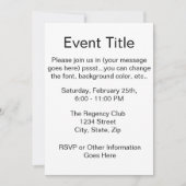 政治運動 招待状 (正面)