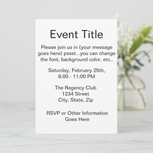 政治運動 招待状 (スタンド正面)