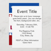 政治運動 招待状 (正面/裏面)