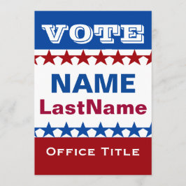 政治運動 招待状