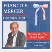 政治選モダン選の選挙運動ビニル シール (シート)