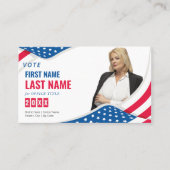 政治選挙の選挙運動候補パーソナライズされた 名刺 (正面)