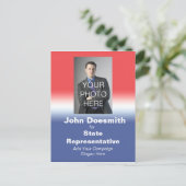 政治選挙キャンペーンのポストカード選挙 ポストカード (スタンド正面)