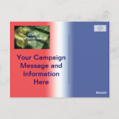 政治選挙キャンペーンのポストカード選挙 ポストカード (裏面)