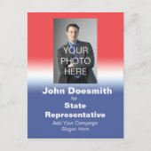 政治選挙キャンペーンのポストカード選挙 ポストカード (正面)