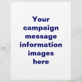 政治選挙キャンペーンフライヤーテンプレート チラシ (裏面)