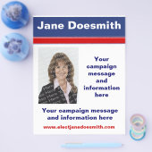 政治選挙キャンペーンフライヤーテンプレート チラシ (シングル)