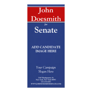 政治選挙キャンペーンラックカードテンプレート ラックカード