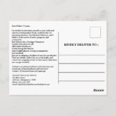 政治選挙キャンペーン候補者紹介 ポストカード (裏面)