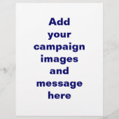 政治選挙チラシテンプレート チラシ (裏面)