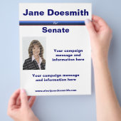 政治選挙チラシテンプレート チラシ (手)