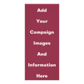 政治選挙ラックカードテンプレート ラックカード (裏面)