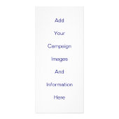 政治選挙ラックカードテンプレート ラックカード (裏面)