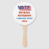 政治選挙投票キャンペーン ハンドファン (正面)