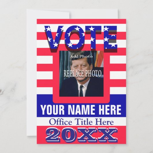 政治選挙票 招待状 (裏面)