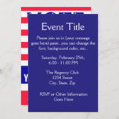 政治選挙票 招待状 (正面/裏面)