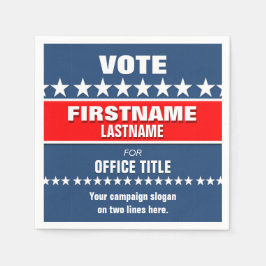 政治選挙運動テンプレート スタンダードカクテルナプキン