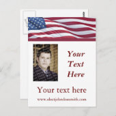 政治選挙選挙はがきテンプレート ポストカード (正面/裏面)