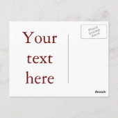 政治選挙選挙はがきテンプレート ポストカード (裏面)