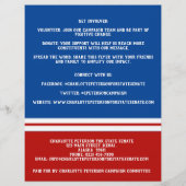 政治集会またはイベント選挙運動 チラシ (裏面)