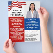 政治集会またはイベント選挙運動 チラシ (手)