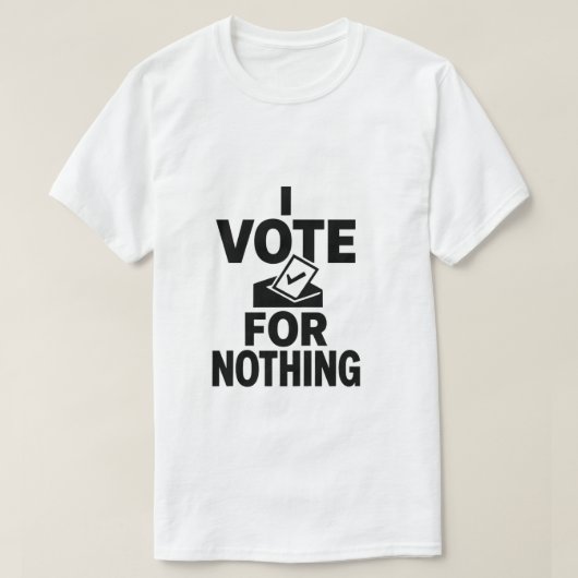 政治風刺ミニマル・ミームデザイン Tシャツ (デザイン正面)