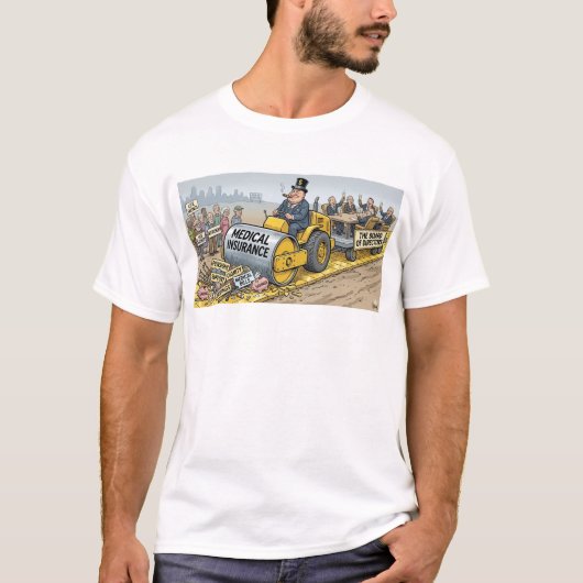 政治風刺画 Tシャツ (正面)