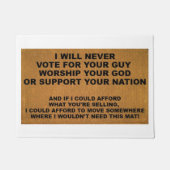 政治、宗教、セールスマンの忌避的な形式 ドアマット (正面)