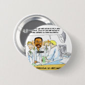 政治：脳の手術は必要か？ 缶バッジ (正面&裏面)