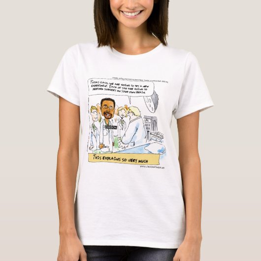 政治：脳外科手術が必要ですか？ Tシャツ (正面)