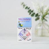 政治I.Q.のキャンペーンカード 名刺 (スタンド正面)