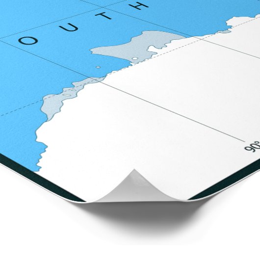 政界の地図 ポスター (角)