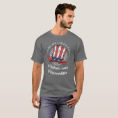 政策が人物よりも優先される選挙ガール Tシャツ (正面フル)