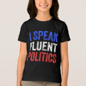 政話治を流暢におもしろい行う トライブレンドＴシャツ (正面)