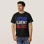 政話治を流暢におもしろい行う Tシャツ (正面フル)