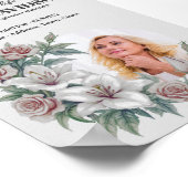 故人のダウンロード 花フレーム葬儀メディア ポスター (角)