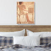 故人の座を描いたレリーフ、 浮き彫り キャンバスプリント (インサイチュ (寝室))