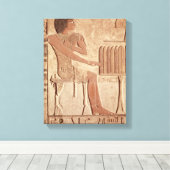 故人の座を描いたレリーフ、 浮き彫り キャンバスプリント (インサイチュ (ウッドフロア))