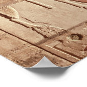 故人の座を描いたレリーフ、 浮き彫り ポスター (角)