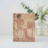 故人の座を描いたレリーフ、 浮き彫り ポストカード (スタンド正面)